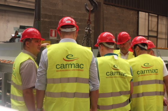 Ispezione delegazione Hashimoto Denki CO.LTD e Sveza Novator presso officine Carmac Group